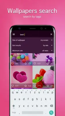 Pink Wallpapers 4K android App screenshot 0